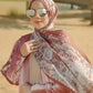 Al Qasr Satin Shawl - Saffron