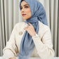 Monogram Scramble Voile Square - Ashley Blue