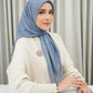 Monogram Scramble Voile Square - Ashley Blue