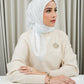 Monogram Scramble Voile Square - Lucent White