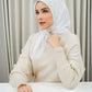 Monogram Scramble Voile Square - Lucent White