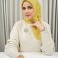 Monogram Scramble Voile Square - Marigold