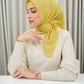 Monogram Scramble Voile Square - Marigold