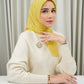 Monogram Scramble Voile Square - Marigold