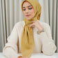 Monogram Scramble Voile Square - Ochre