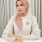Monogram Scramble Voile Square - Peach