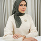 Monogram Scramble Voile Square - Pine