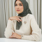 Monogram Scramble Voile Square - Pine