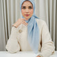 Monogram Scramble Voile Square - Sky Blue