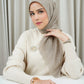Monogram Scramble Voile Square - Taupe