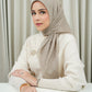 Monogram Scramble Voile Square - Taupe