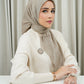 Monogram Scramble Voile Square - Taupe