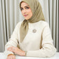 Monogram Scramble Voile Square - Wheat