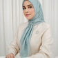 Monogram Voile Square - Aqua