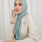 Monogram Voile Square - Aqua