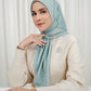 Monogram Voile Square - Aqua