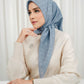 Monogram Voile Square - Blue Jasper