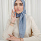 Monogram Voile Square - Blue Jasper