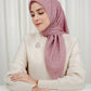 Monogram Voile Square - Mauve