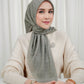 Monogram Voile Square - Mushroom