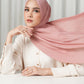 Tapis Satin Jacquard Shawl - Ash Rose