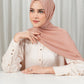 Tapis Satin Jacquard Shawl - Café au Lait