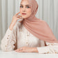 Tapis Satin Jacquard Shawl - Café au Lait