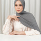 Tapis Satin Jacquard Shawl - Charcoal Gray