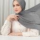 Tapis Satin Jacquard Shawl - Charcoal Gray