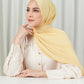 Tapis Satin Jacquard Shawl - Curry