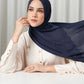 Tapis Satin Jacquard Shawl - Estate Blue