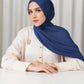 Tapis Satin Jacquard Shawl - Evening Blue