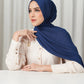 Tapis Satin Jacquard Shawl - Evening Blue