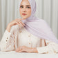 Tapis Satin Jacquard Shawl - Iris