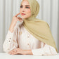 Tapis Satin Jacquard Shawl - Khaki