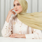 Tapis Satin Jacquard Shawl - Khaki