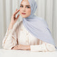 Tapis Satin Jacquard Shawl - Lilac Gray