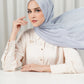 Tapis Satin Jacquard Shawl - Lilac Gray
