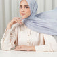 Tapis Satin Jacquard Shawl - Lilac Gray