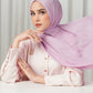 Tapis Satin Jacquard Shawl - Mauve Shadow