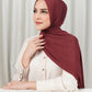 Tapis Satin Jacquard Shawl - New Maroon