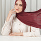 Tapis Satin Jacquard Shawl - New Maroon