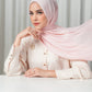 Tapis Satin Jacquard Shawl - Peachskin