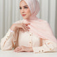 Tapis Satin Jacquard Shawl - Sepia Rose