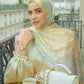 The Parisian Satin Shawl - Citron
