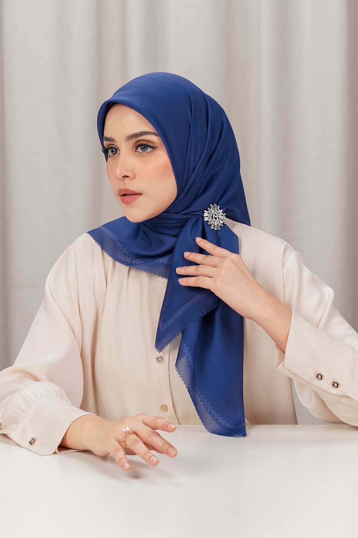 Today's Scarf - Blue Ribbon