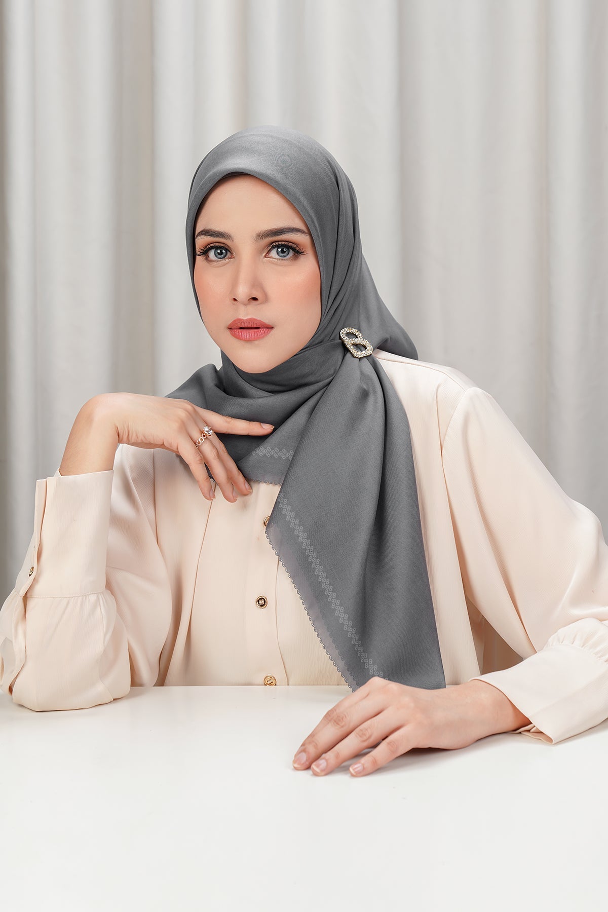Today's Scarf - Gunmetal