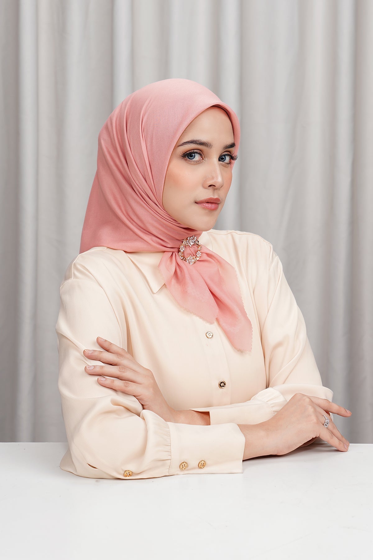 Today's Scarf - Mellow Rose