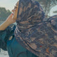 The Autograph Pleated Shawl - Bleu