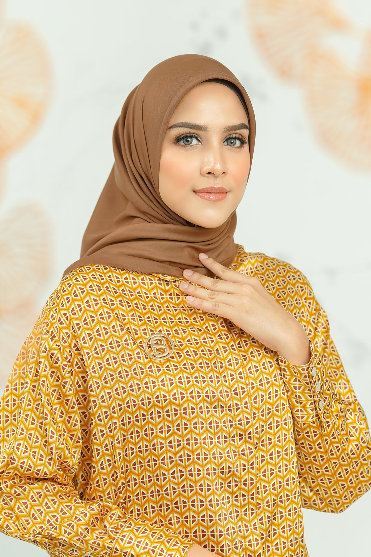 Today's Scarf - Golden Brown